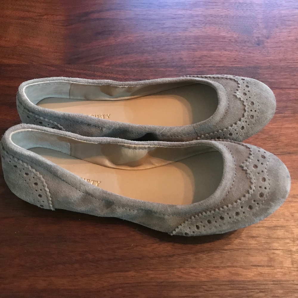 Sole Society Tanya Suede Ballet Flats size 6 EU 36
